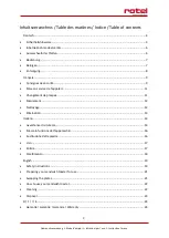 Preview for 3 page of Rotel SANDWICHTOASTER139CH1 Instructions For Use Manual