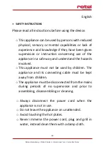 Preview for 19 page of Rotel SANDWICHTOASTER139CH1 Instructions For Use Manual