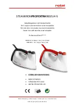 Rotel STEAMIRONPROFEXTRA981EU4-5 Instructions For Use Manual preview