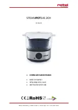 Rotel STEAMPOT1412CH Instructions For Use Manual preview