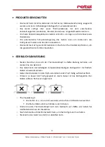 Preview for 9 page of Rotel U1101CH Instructions For Use Manual