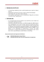 Preview for 9 page of Rotel U1118CH Instructions For Use Manual