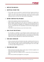 Preview for 12 page of Rotel U1121CH Instructions For Use Manual