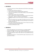 Preview for 9 page of Rotel U134CH1 Instructions For Use Manual