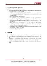 Preview for 25 page of Rotel U134CH1 Instructions For Use Manual