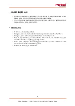 Preview for 21 page of Rotel U1541CH Instructions For Use Manual