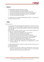 Preview for 54 page of Rotel U1541CH Instructions For Use Manual