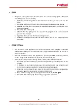 Preview for 66 page of Rotel U1541CH Instructions For Use Manual