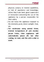 Предварительный просмотр 34 страницы Rotel U161CH1 Instructions For Use Manual