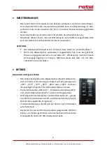 Preview for 9 page of Rotel U2823CH Instructions For Use Manual