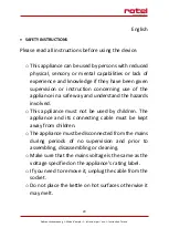 Preview for 20 page of Rotel U288CH1 Instructions For Use Manual