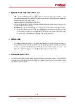 Preview for 23 page of Rotel U288CH1 Instructions For Use Manual