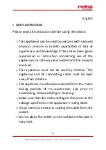 Preview for 20 page of Rotel U289CH1 Instructions For Use Manual