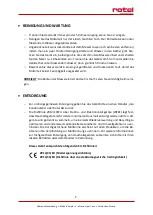 Preview for 9 page of Rotel U398CH1 Instructions For Use Manual