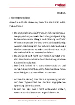 Preview for 6 page of Rotel U403CH1 Instructions For Use Manual