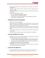 Preview for 25 page of Rotel U4261CH Instructions For Use Manual