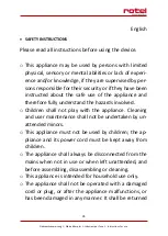 Preview for 35 page of Rotel U4364CH Instructions For Use Manual