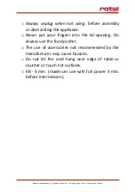 Preview for 16 page of Rotel U483CH1 Instructions For Use Manual