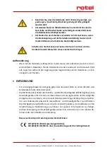 Предварительный просмотр 13 страницы Rotel U502CH1 Instructions For Use Manual