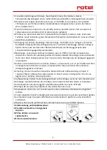 Preview for 2 page of Rotel U536CH1 Instructions For Use