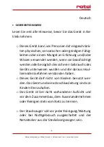 Preview for 6 page of Rotel U690CH1 Instructions For Use Manual