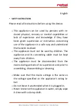 Preview for 19 page of Rotel U702CH1 Instructions For Use Manual