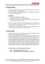 Preview for 25 page of Rotel U740CH1 Instructions For Use Manual