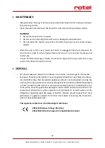 Preview for 32 page of Rotel U740CH1 Instructions For Use Manual