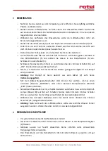 Preview for 6 page of Rotel U744CH1 Instructions For Use Manual