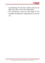 Preview for 17 page of Rotel U802CH1 Instructions For Use Manual