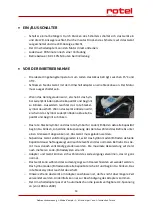 Preview for 14 page of Rotel U851CH1 Instructions For Use Manual