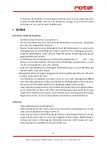 Preview for 15 page of Rotel U851CH1 Instructions For Use Manual