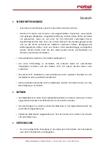 Preview for 3 page of Rotel U901CH1 Instructions For Use Manual