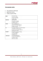 Preview for 3 page of Rotel ULTRASOUND 749CH1 Instructions For Use Manual