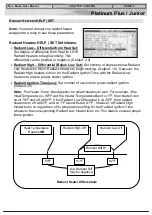 Preview for 13 page of Rotem Platinum Junior User Manual