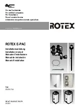 Rotex E PAC Series Installation Manual предпросмотр