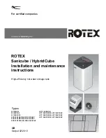 Preview for 1 page of Rotex HYC 343/0/0-DB Installation And Maintenance Instructions Manual