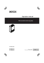 Предварительный просмотр 1 страницы Rotex R2CND-A4A Operation Manual