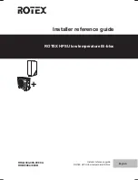 Предварительный просмотр 1 страницы Rotex RHBH04CB3V Installer'S Reference Manual