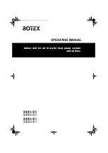 Предварительный просмотр 1 страницы Rotex RKHBRD011ADV17 RKHBRD014ADV17 RKHBRD016ADV17 Operation Manual