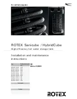 Rotex ROTEXHYC 343/19/0 Installation And Maintenance Instructions Manual предпросмотр