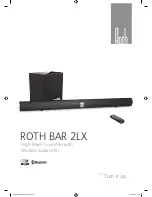 Предварительный просмотр 1 страницы Roth BAR 2LX Manual