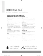 Предварительный просмотр 2 страницы Roth BAR 2LX Manual