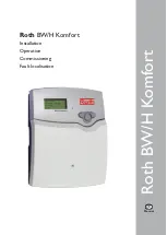 Preview for 35 page of Roth BW/H Komfort Installation Manual