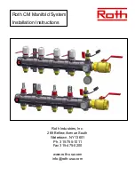 Roth CM Manifold Installation Instructions Manual preview