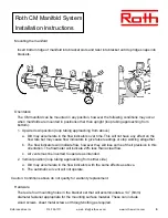 Предварительный просмотр 6 страницы Roth CM Manifold Installation Instructions Manual