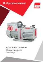 Roth ROTILABO CR-DS 40 Operation Manual preview