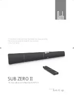 Roth Sub Zero II Instructions Manual preview