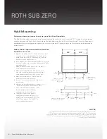 Preview for 8 page of Roth Sub Zero User Manual