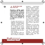 Preview for 62 page of Rotheigner Air Flow 200 User Manual